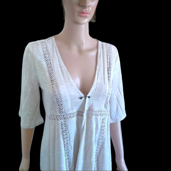 Rue 21 Lace Insert Cover Up Cream Size Medium - Picture 2 of 12